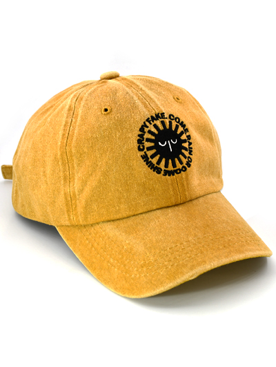 sun casquette long peak jaune