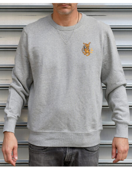 Sweat Hoodie Tiger Grey