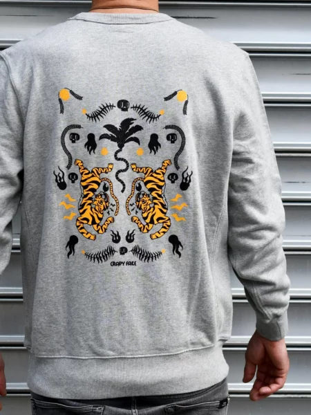 Sweat Hoodie Tiger Grey (Copie)